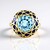 Anello in argento con Topazio Blu Cielo