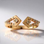 Anello in oro con Diamante Rose de France SI1 di Argyle (Annette)