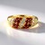 Anello in argento con Spinello Rosso