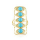 Anello in argento con Turchese Sleeping Beauty