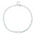 Zilveren halsketting met een witte kwarts