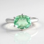 Bague en argent et Fluorite verte
