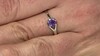 Anillo en plata con Amatista de Marruecos