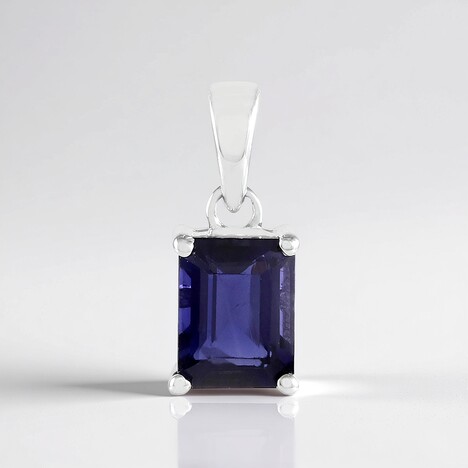 Ciondolo in argento con Iolite