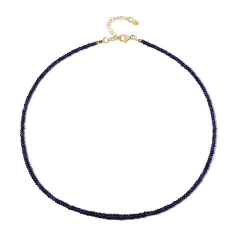 Collier en argent et Saphir bleu de Madagascar