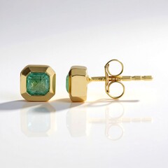 Orecchini in oro con Smeraldo Color Paraiba