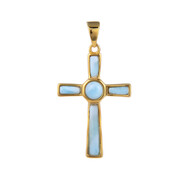 Larimar-Silberanhänger