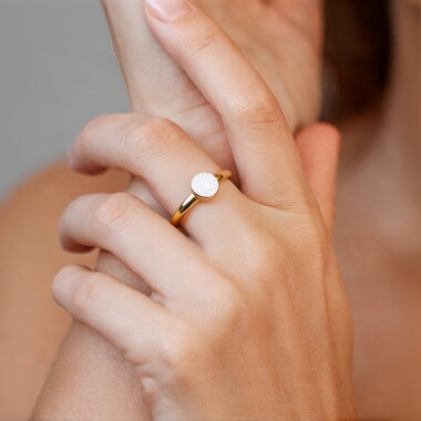Zilveren ring met I2 (I) Diamanten