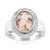 Zilveren ring met een Braziliaanse Morganiet