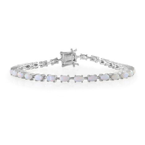 Australischer Opal-Silberarmband