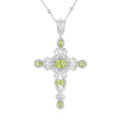 Peridot Silver Necklace (Dallas Prince Designs)