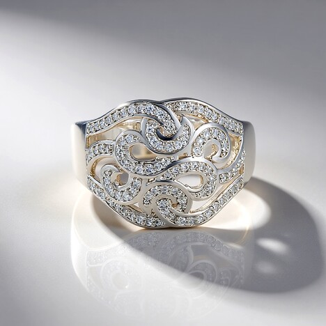 Anello in argento con Zircone