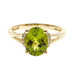 Gouden ring met een Dashine Peridoot