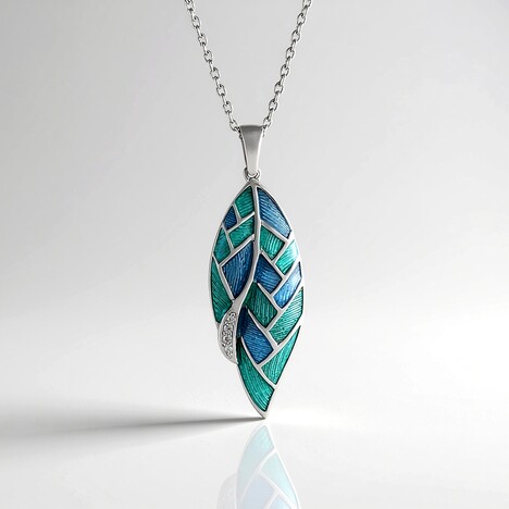 Collana in argento con Zircone (Adela Silber)