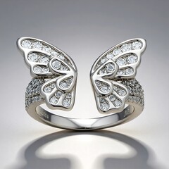 Anello in argento con Topazio Bianco (Adela Silber)