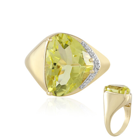 Anello in oro con Quarzo Ouro Verde (SUHANA)