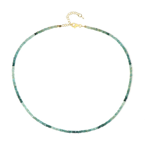 Zilveren halsketting met Grandidierieten