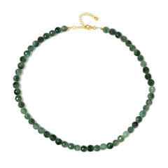 Green Quartz Silver Necklace