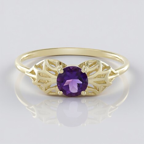 Anello in oro con Ametista (Ornaments by de Melo)