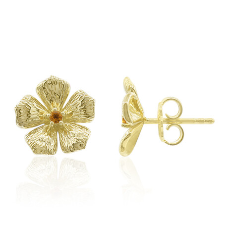 Pendientes en plata con Citrino