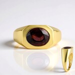 Anello in argento con Zircone Rosa (Adela Silber)