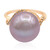 Bague en or et Perle Ming rose royal (TPC)