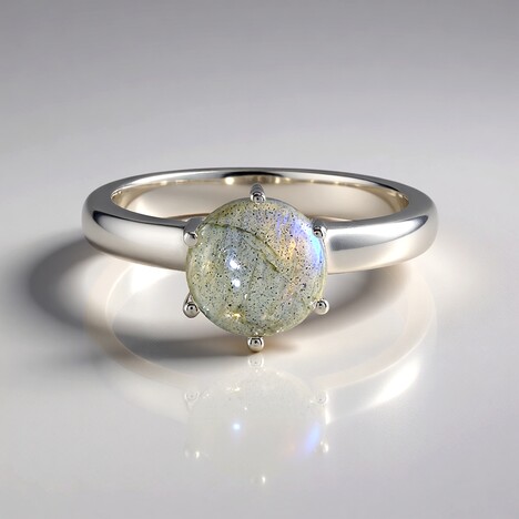 Anello in argento con Labradorite