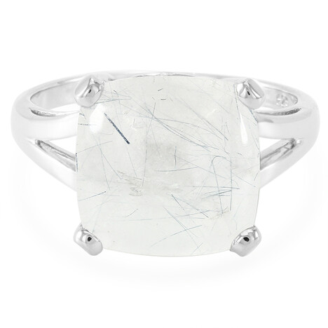 Bague en argent et Quartz rutile de Mutuca