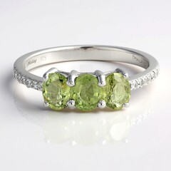 Anello in argento con Tormalina Paraíba