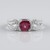 Anello in argento con Granato Malawi