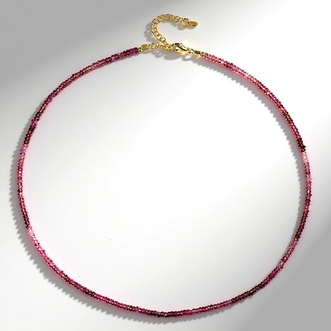 Collana in argento con Tormalina Rosa Nigeriana