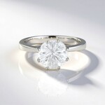 Anello in argento con Quarzo Bianco (MONOSONO COLLECTION)