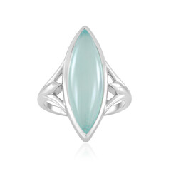 Aqua-Chalzedon-Silberring