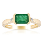 Anello in oro con Smeraldo Zambia