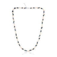 Collier en argent et Perle blanche de culture d'eau douce (TPC)