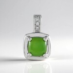 Ciondolo in argento con Giada Canadese