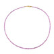 Collier en or et Saphir pourpre de Ceylan non chauffé