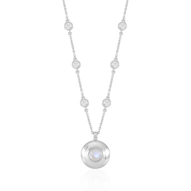 Collana in argento con Pietra di Luna Blu (KM by Juwelo)