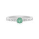 Bague en argent et Emeraude de Russie