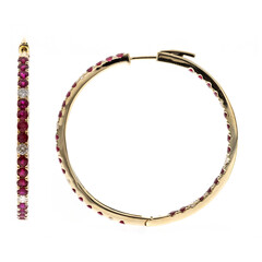 Pendientes en oro con Diamante SI1 (H)