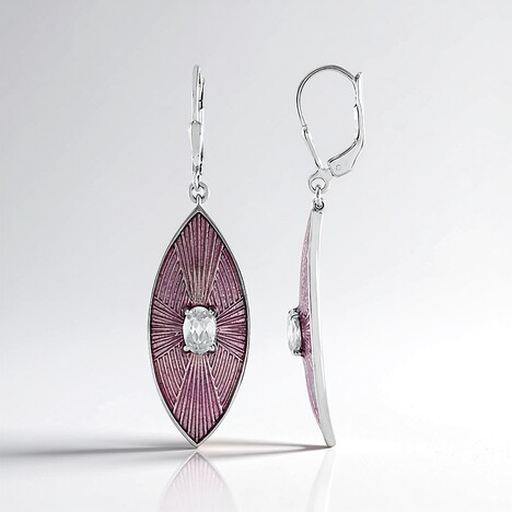 Orecchini in argento con Zircone (Adela Silber)