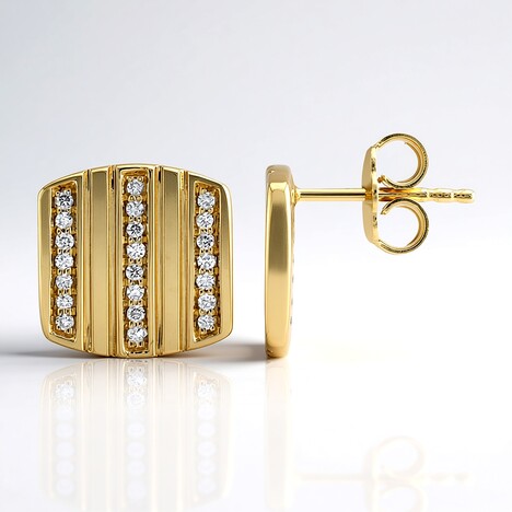 Orecchini in argento con Diamante I1 (G) (Annette)