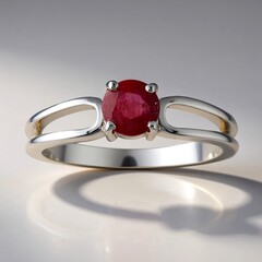 Anello in argento con Rubino Bemainty