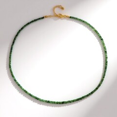 Collana in argento con Zaffiro Verde
