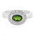 Anillo en plata con Diópsido de Rusia
