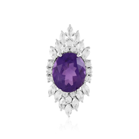 Sambia-Amethyst-Silberanhänger (de Melo Essence)