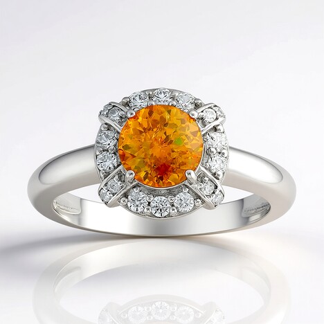 Anello in argento con Sfalerite