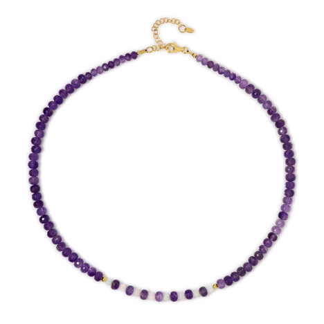 Sambia-Amethyst-Silberhalskette