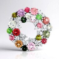 Ciondolo in argento con Tormalina (de Melo)