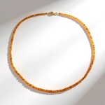 Collana in argento con Spessartina